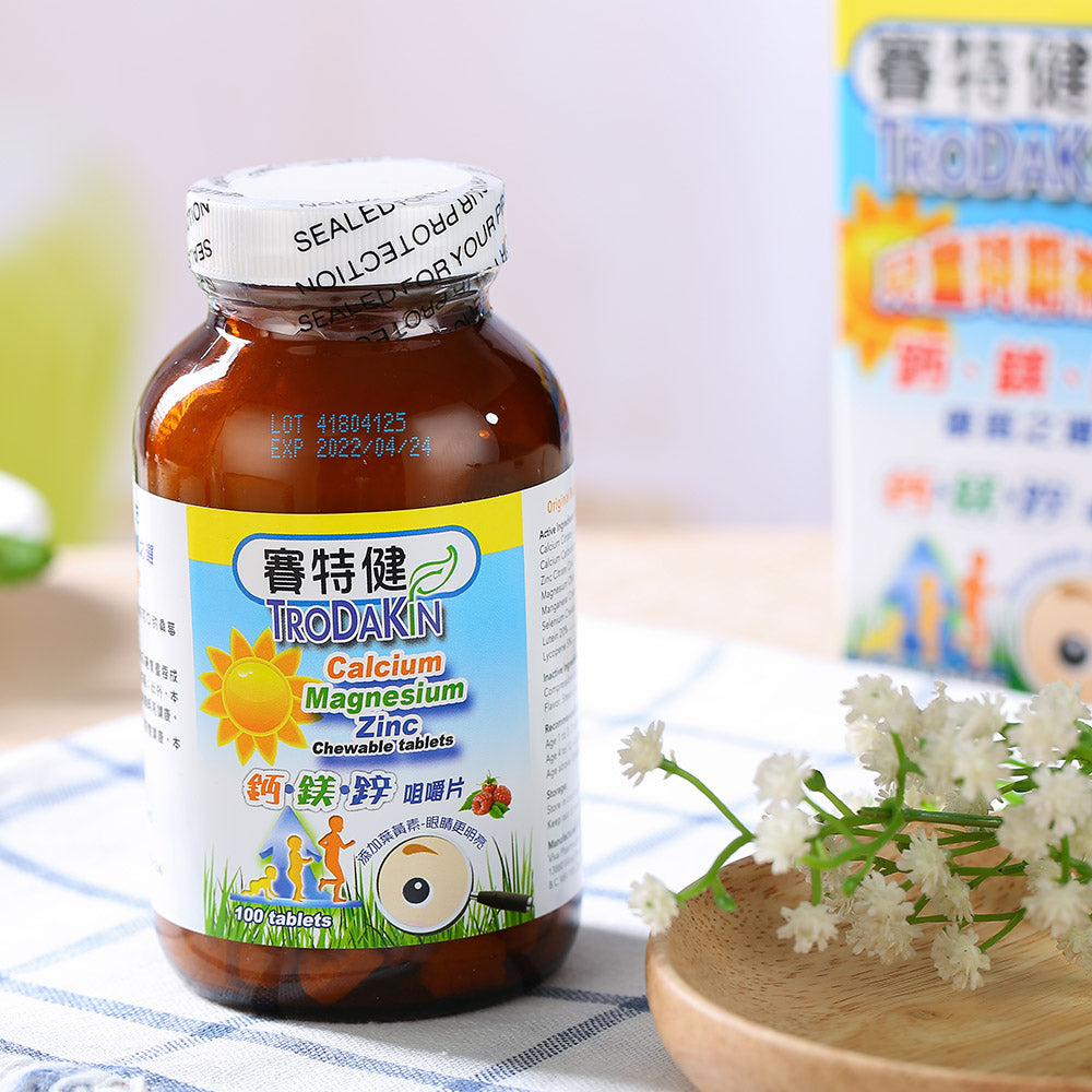 賽特健 鈣鎂鋅咀嚼片 (100粒)